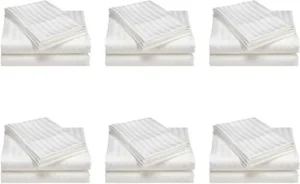 Hotel Satin Stripe Bed Sheet