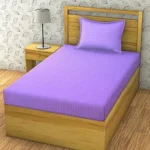 Satin Stripes Bed sheet set - Image 2