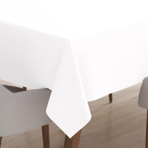 White Square Tablecloth – Ideal for Square Dining Tables, Suitable for Indoor & Outdoor Parties, and Everyday Use.