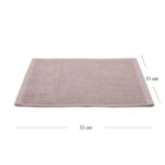 Pure Home and Living Set of 8 Beige Cotton Face Towels - Image 2