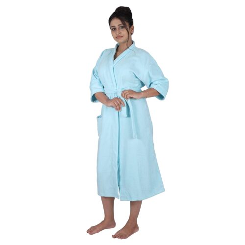 Bathrobe for Women-Solid Colour