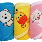 3PC Premium Hooded Blanket Cum Wrapping Sheet for Babies - Image 7