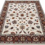 Solid Wool Rug Vintage Farmhouse Carpet Contemporary Floor Cover for Living Room Bedroom Home Office Non-Slip Low Pile Accent - Image 4